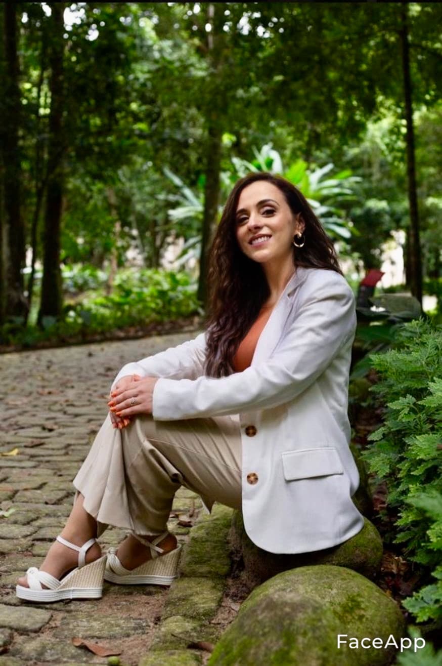 Libia sitting on jungle path